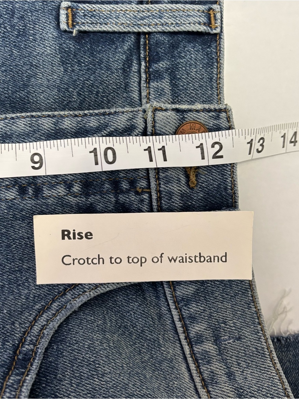 Madewell The Mom Jean Size 27 Tall Super High Waisted Raw Hem - Picture 12 of 14